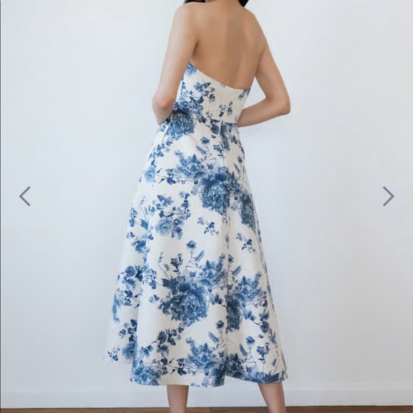 Jenny Yoo Amelia Print blue floral dress - Picture 4 of 4